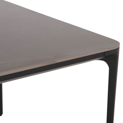 DINING TABLE STAD HM6558.01 GREY ALUMINUM FRAME & SINTERED STONE TOP 220x100x75Hcm.