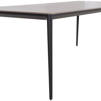 DINING TABLE STAD HM6558.01 GREY ALUMINUM FRAME & SINTERED STONE TOP 220x100x75Hcm.
