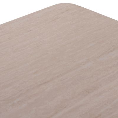 DINING TABLE STAD HM6557.02 BEIGE ALUMINUM FRAME--WHITE SINTERED STONE 180x90x75Hcm.