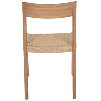 ТРАПЕЗЕН СТОЛ PONTUS HM9322.11 СЕДАЛКА ОТ КАУЧУКОВО ДЪРВО И ВЪЖЕ-ЕСТЕСТВЕН ЦВЯТ 47X52X80Hcm.