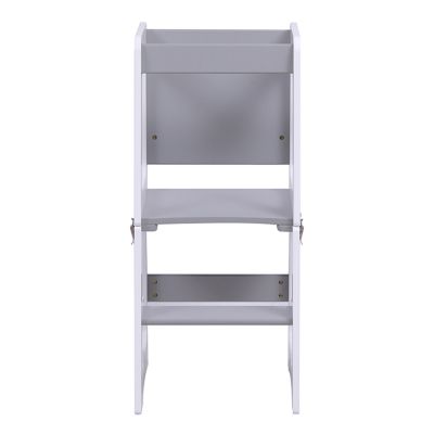 LEARNING TOWER WITH BLACKBOARD RICKI HM18345.03 PINE WOOD IN WHITE/GREY 37x40x84Hcm