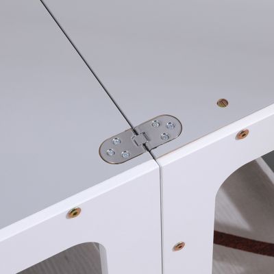 LEARNING TOWER WITH BLACKBOARD RICKI HM18345.03 PINE WOOD IN WHITE/GREY 37x40x84Hcm