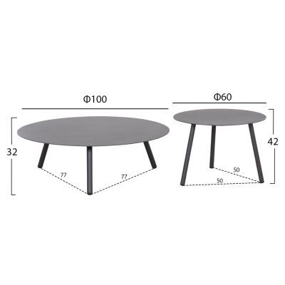 Градински сет Стърн - алуминий и ратан