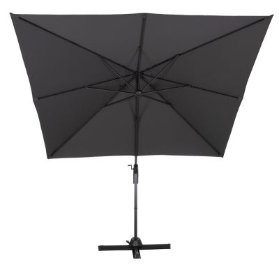 POOLSIDE UMBRELLA JAVANTE HM6623.01 GREY ALUMINUM & SHADE 2.7x2.7x2.7Hcm.