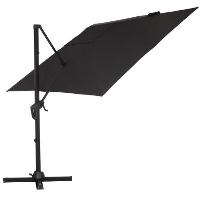 POOLSIDE UMBRELLA JAVANTE HM6623.01 GREY ALUMINUM & SHADE 2.7x2.7x2.7Hcm.