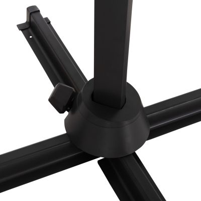 POOLSIDE UMBRELLA JAVANTE HM6623.01 GREY ALUMINUM & SHADE 2.7x2.7x2.7Hcm.