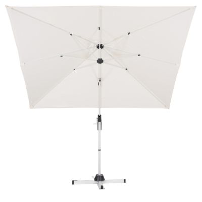 POOLSIDE UMBRELLA JAVANTE HM6623.02 WHITE ALUMINUM & SHADE 2.7x2.7x2.7Hcm.