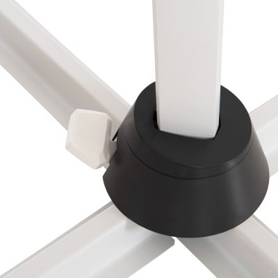 POOLSIDE UMBRELLA JAVANTE HM6623.02 WHITE ALUMINUM & SHADE 2.7x2.7x2.7Hcm.