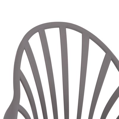 Dining chair HM8049.10 Anais Grey with wooden legs 60x53x86Η cm