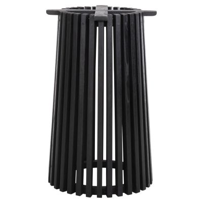 INDOOR TABLE LEGS-BASE ROUND FRANTZ HM9459.12 MINDI WOOD IN BLACK Φ45x74Hcm.