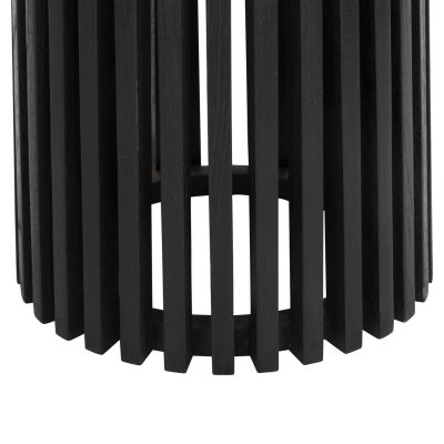 INDOOR TABLE LEGS-BASE ROUND FRANTZ HM9459.12 MINDI WOOD IN BLACK Φ45x74Hcm.