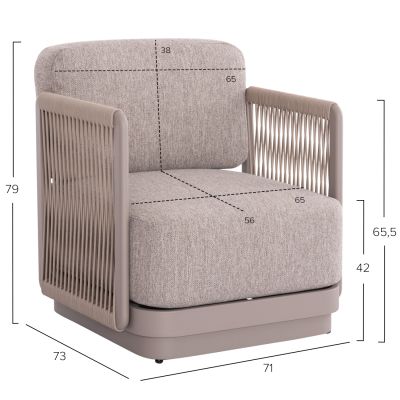 Lounge set 4pcs series Elysia