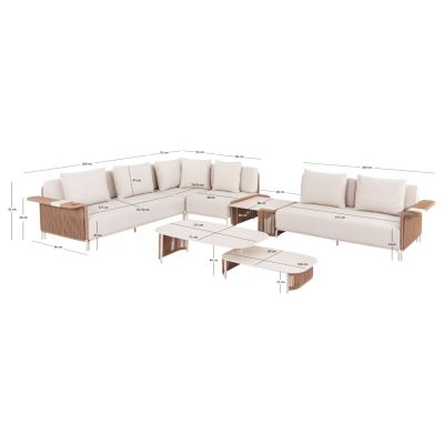 Multiform Lounge Set 6pcs Aurora
