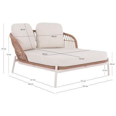 Outdoor Daybed 2-seater Quantum