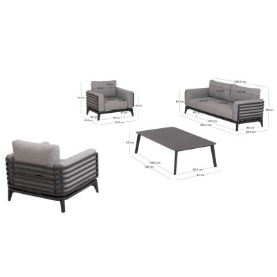 Outdoor Lounge set 4pcs Orion
