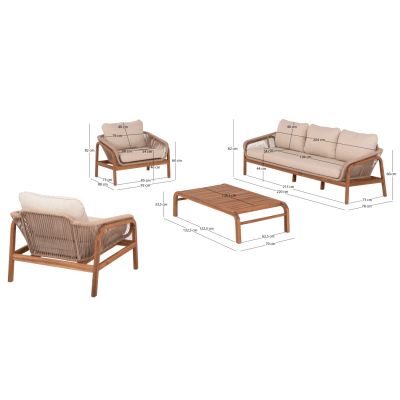 Lounge Set 4pcs series Oasis