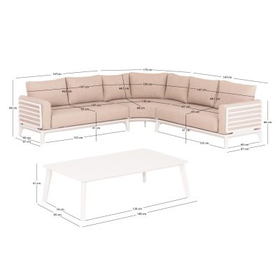 Lounge Set 4pcs Orion Corner