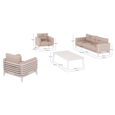 Lounge set 4pcs Orion