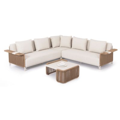 Outdoor Lounge Set 3pcs Aurora