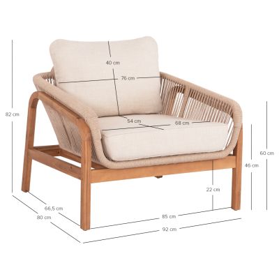 Outdoor Lounge Armchair Oasis