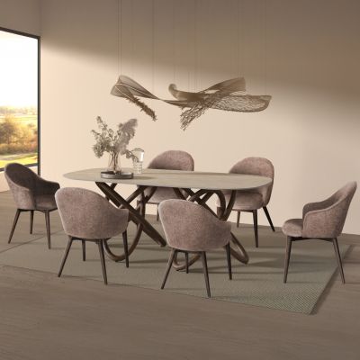 Dining set 7pcs Orbiter(L)