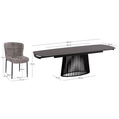 Dining set 7pcs Memnon