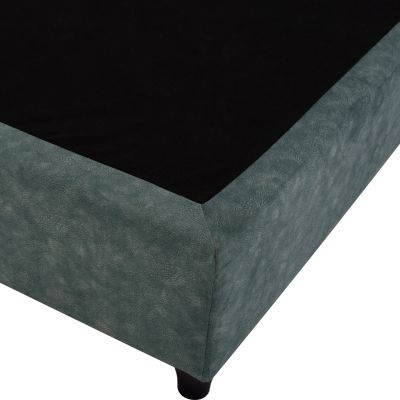 HM651.27 bed MALENA, Nubuck-type GREEN fabric, 90x200