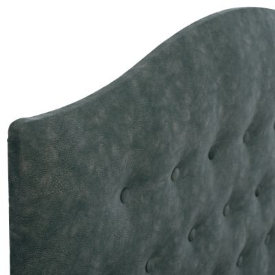 HM651.27 bed MALENA, Nubuck-type GREEN fabric, 90x200