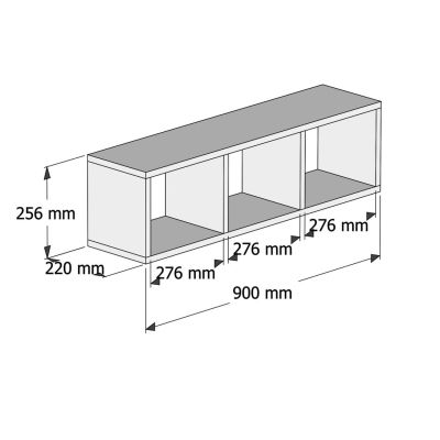 OFFICE SET 2PCS HM11775.12 MELAMINE IN SONOMA-WHITE