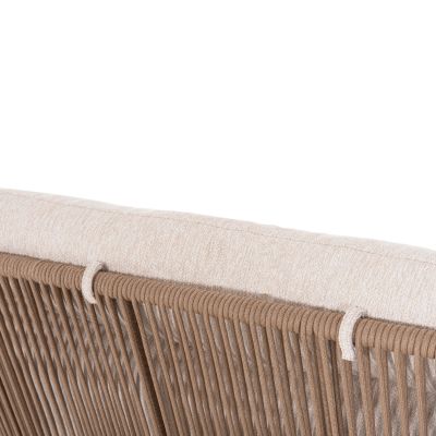 OUTDOOR LOUNGE SET 4PCS RIVEN SM6394.01 IVORY ALUMINUM-ROPE-BEIGE FABRIC