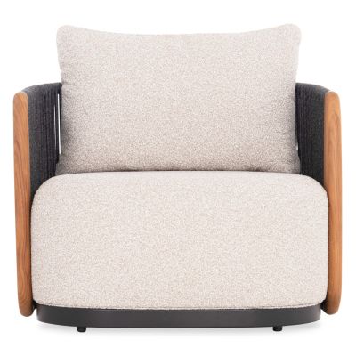 LOUNGE ARMCHAIR AUGUSTUS SM6454.01 GREY ALUMINUM--ROPE--OLEFIN 88x85x83H