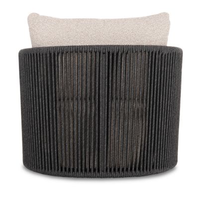 LOUNGE ARMCHAIR AUGUSTUS SM6454.01 GREY ALUMINUM--ROPE--OLEFIN 88x85x83H