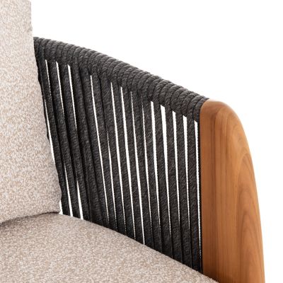 LOUNGE ARMCHAIR AUGUSTUS SM6454.01 GREY ALUMINUM--ROPE--OLEFIN 88x85x83H