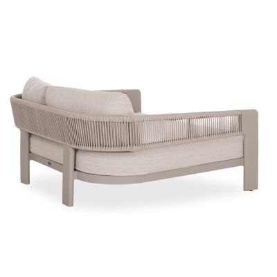 ДВОЕН DAYBED BARON - БЕЖОВО АЛУМИНИЕВО-ВЪЖЕВО-ОЛЕФИН 168x143x70В
