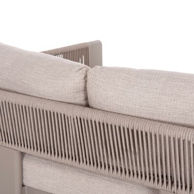 ДВОЕН DAYBED BARON - БЕЖОВО АЛУМИНИЕВО-ВЪЖЕВО-ОЛЕФИН 168x143x70В