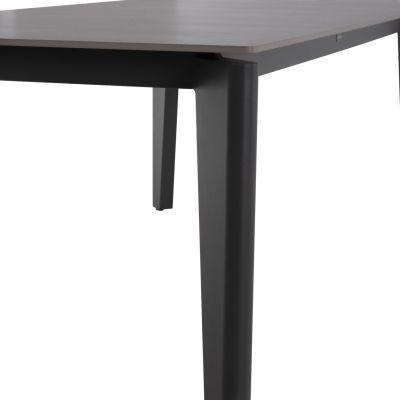 OUTDOOR 6-SEATER DINING SET CERRIG SM10851.01 ALUMINUM-SINTERED STONE-OLEFIN IN GREY