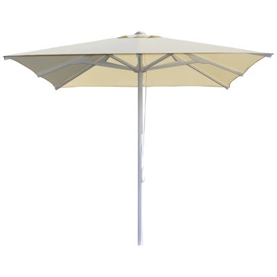 Професионален чадър ALU 2.20x2.20x2.50m кремаво покритие 8 лъча 