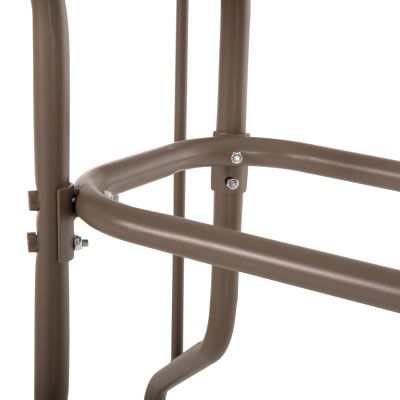 OUTDOOR DINING SET 5PCS LEONE HM10835.04 METAL CHAIRS & TABLE 110x60cm CHAMPAGNE