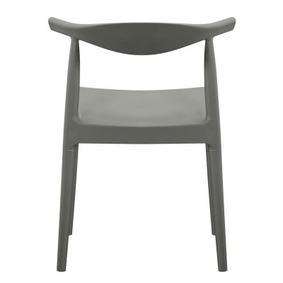 OUTDOOR DINING CHAIR ALOR HM6624.05 POLYPROPYLENE IN OLIVE GREEN 47x55x74.5Hcm.