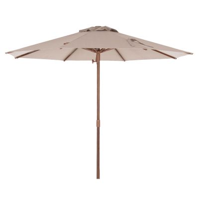 ПРОФЕСИОНАЛЕН ЧАДЪР Φ3,00 м GLADELL - БЕЖОВ АБАРЮР - ТЕРМОПРЕНОСЕН АЛУМИНИЕВ (БЕЗ ОСНОВА)