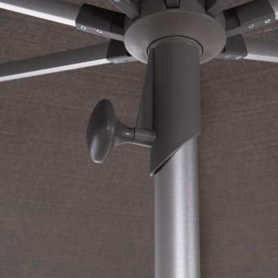 ПРОФЕСИОНАЛЕН ЧАДЪР Φ3,00 м GLADELL - СИВ АБЕНАЗ - АНОДИРАН АЛУМИНИЙ (БЕЗ ОСНОВА)