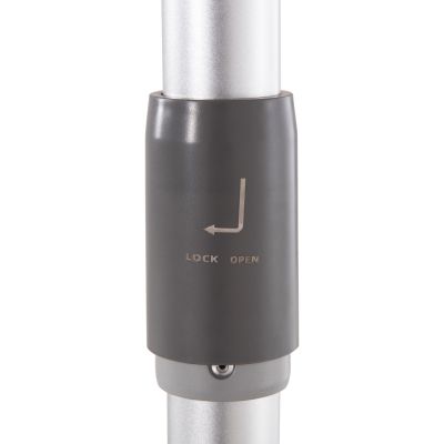 ПРОФЕСИОНАЛЕН ЧАДЪР Φ3,00 м GLADELL - СИВ АБЕНАЗ - АНОДИРАН АЛУМИНИЙ (БЕЗ ОСНОВА)