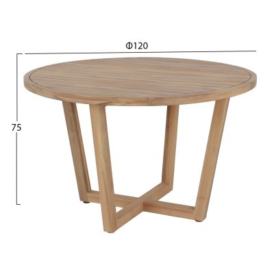 КРЪГЛА ТРАПЕЗАРНА МАСА PARAISO   Φ120x75Hcm.