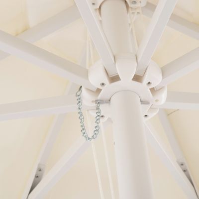 Професионален чадър Alu D2.20x2.50m - +Цвят крем 