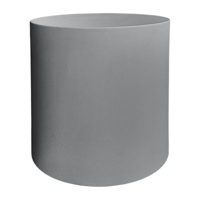 ROUND OUTDOOR COFFEE TABLE KYOKO HM6592.01 GREY FIBER CEMENT Φ40x43Hcm