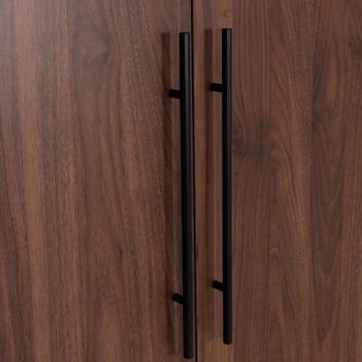 WARDROBE 3-LEAF WITH 2 DRAWERS CARYS HM746.11 MELAMINE IN WALNUT/WENGE 150x55.5x160Hcm