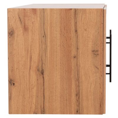 WARDROBE 3-LEAF LOFT CARYS HM747.12 MELAMINE IN NATURAL WOOD COLOR 150x55.5x60Hcm.