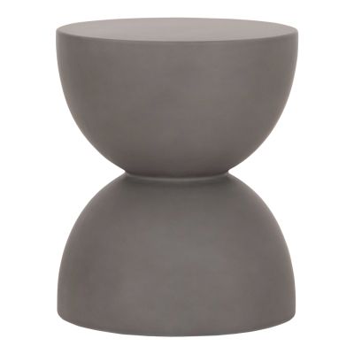 ROUND STOOL ZINI HM6580.01 FIBER CEMENT IN GREY Φ35x43Hcm.
