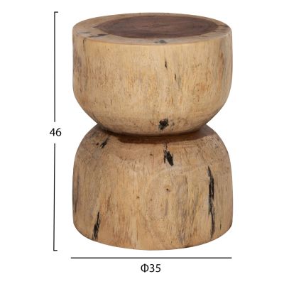 КРЪГЛА ТАБУРЕТКА FEBRY HM9753 НАТУРАЛНО ДЪРВО МАСИВ Φ35x45Hcm.