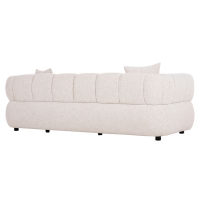 SOFA 3-SEATER NORIKA HM3331.02 ECRU FABRIC 220x88x85Hcm.